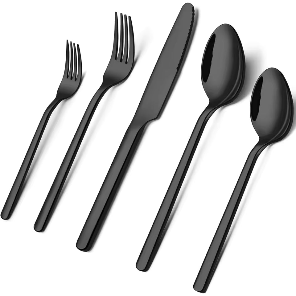 Besteckset Schwarz