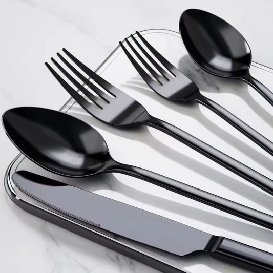 Besteckset Schwarz